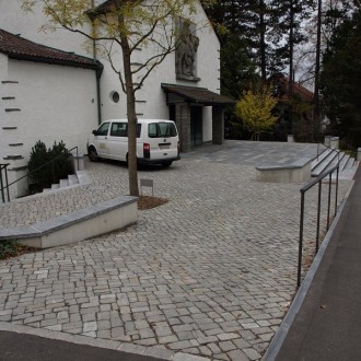 Pavés irréguliers spécials surface flammée