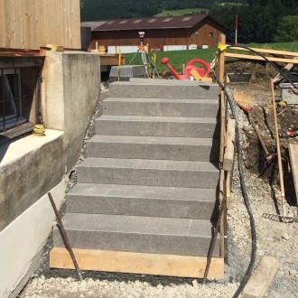 Marches d'escalier flammées 35 x 120 x 15 cm