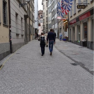 Pavés et boutisses surface abrasée, flammée