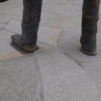 dalles polygonales flammées