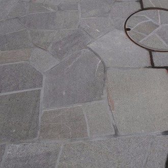 dalles polygonales flammées