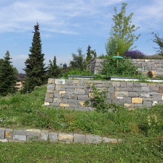 Mur sec, hauteur 20 cm et 11 - 20 cm