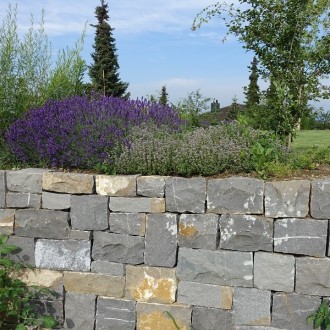 Mur sec, hauteur 20 cm et 11 - 20 cm