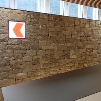 pierres de mur, betonnage arrière H = 6 - 20 cm