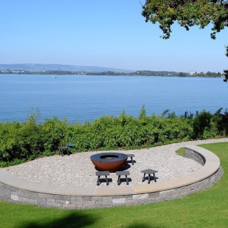 Couvertines de mur flammées, maçonnerie ecossaise