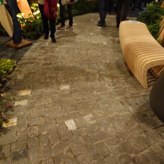 Pavés irréguliers et boutisses