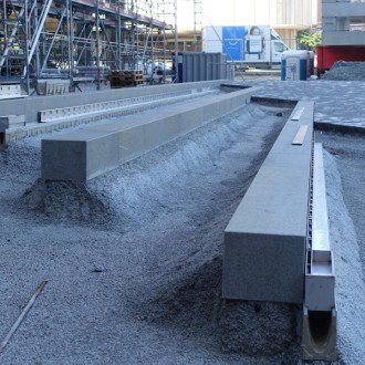 Marches de blocs flammées