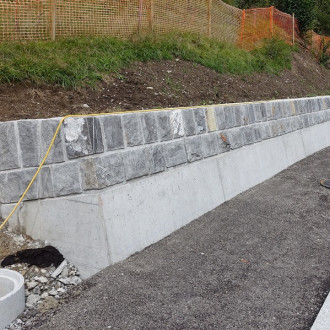 Pierres de mur pour maçonnerie en couches, H = 25 cm