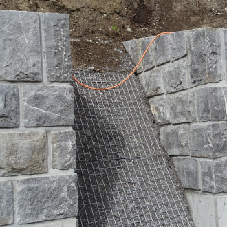 Pierres de mur pour maçonnerie en couches, H = 25 cm