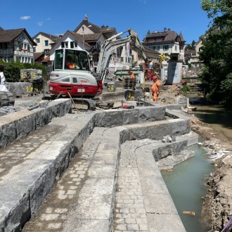 Blocs spécials et des pavés