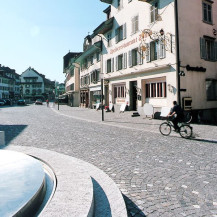 Escalier et pavés à Sursee