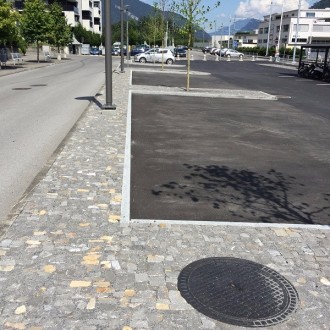 Pavés irréguliers grands